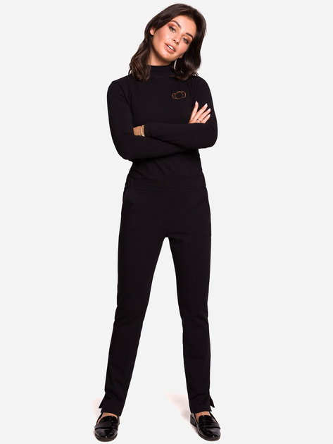 Spodnie slim fit damskie BeWear B124 90850 S Czarne (5903068447891) - obraz 3
