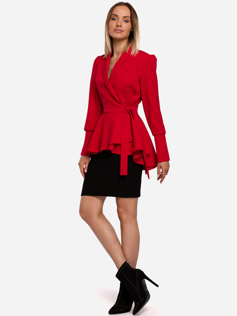Marynarka damska Made Of Emotion M529 M Czerwona (5903068490354) - obraz 3