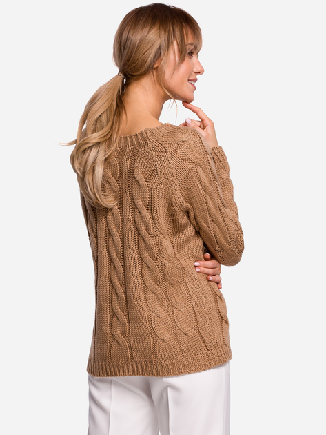 Sweter damski luźny Made Of Emotion M511 L/XL Beżowy (5903068466540) - obraz 2