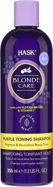 Odżywka do włosów Hask Blonde Care Purple Toning Conditioner 355 ml (71164304228) - obraz 1