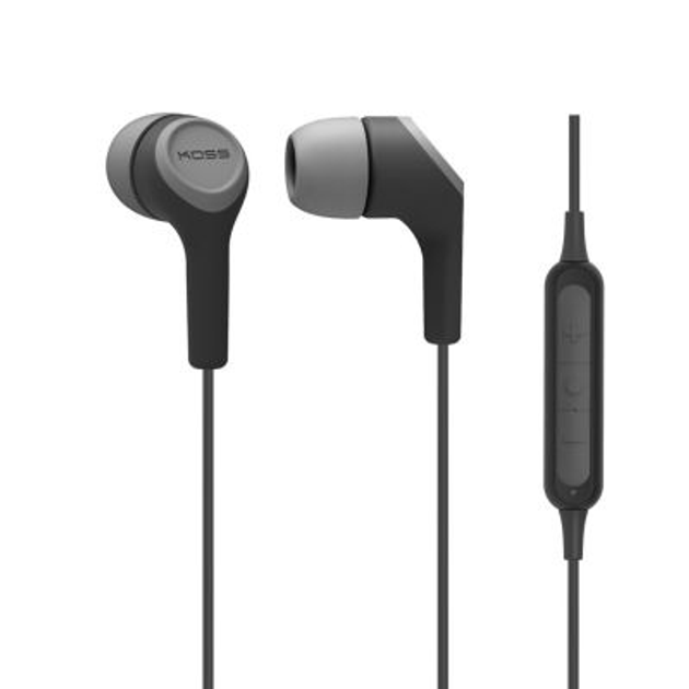 Наушники Koss BT115i In-Ear Wireless Microphone Black Grey (196750) - зображення 2