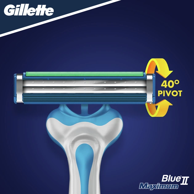 Одноразовые станки для бритья (Бритвы) мужские Gillette Blue 2 Max 8 шт (8700216169066) - изображение 3