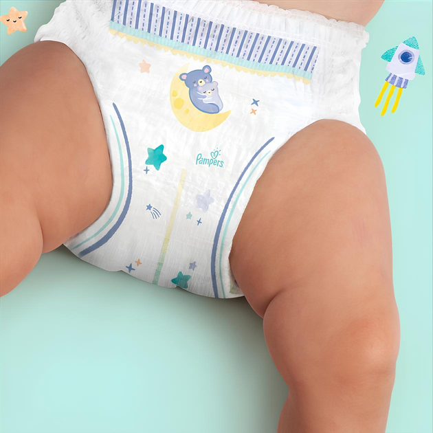 Pieluchomajtki Pampers Night Pants Rozmiar 6 (15+ kg) 19 szt (8006540234761) - obraz 4