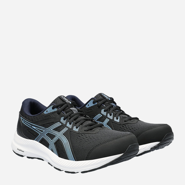Чоловічі кросівки для бігу ASICS Gel-Contend 8 1011B492-011 42. 5 (9US) 27 см Чорний/Синій (4550456740815) - зображення 2