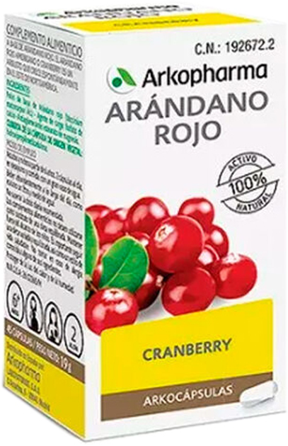 Suplement diety Arkopharma Arkocápsulas Żurawina Cranberries 45 kapsułek (8428148450426) - obraz 1