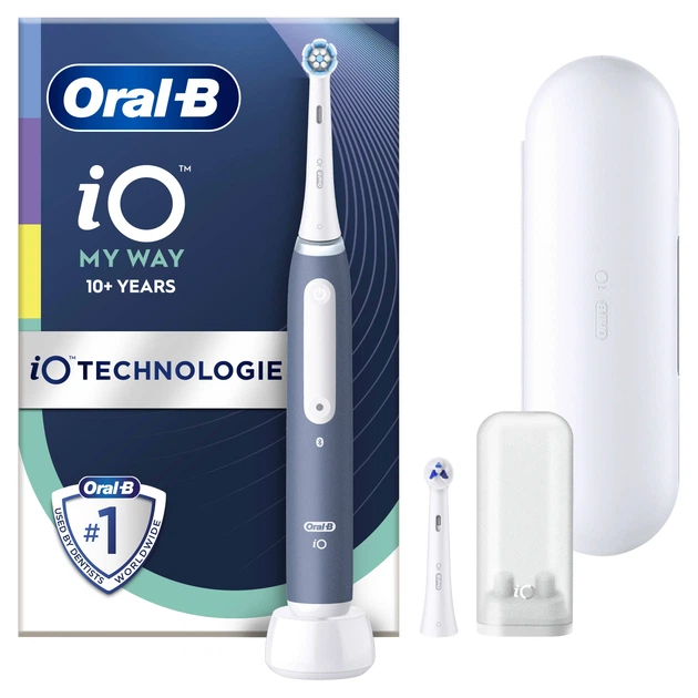 Электрическая зубная щетка Oral-B iO 4 My Way Blue + Футляр