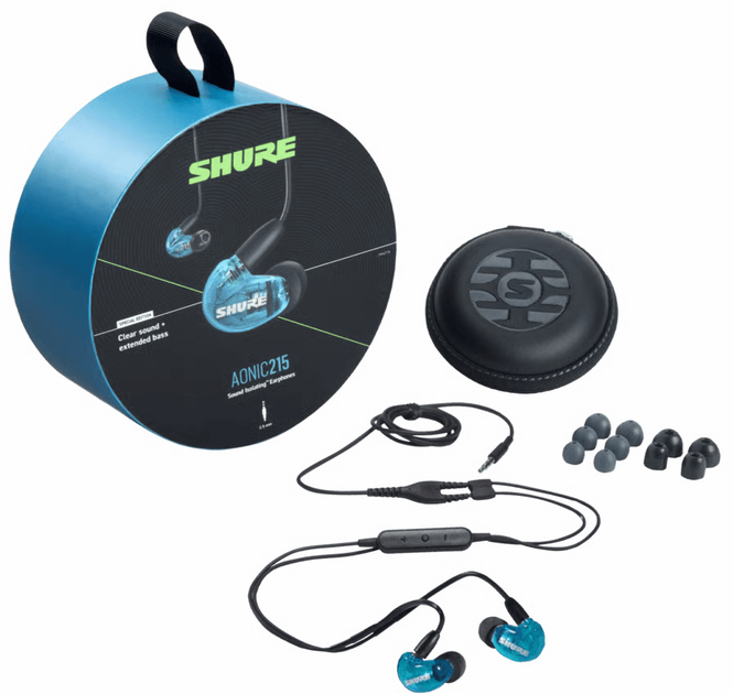 Słuchawki Shure Aonic 215 Blue (SE215DYBL+UNI-EFS) - obraz 3