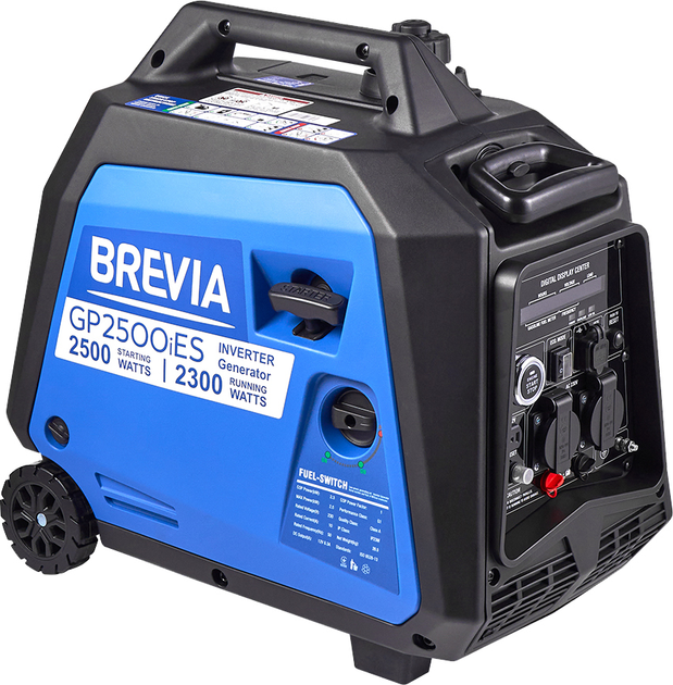 Генератор інверторний бензиновий Brevia GP2500iES 2.3/2.5 кВт з електростартером - зображення 1
