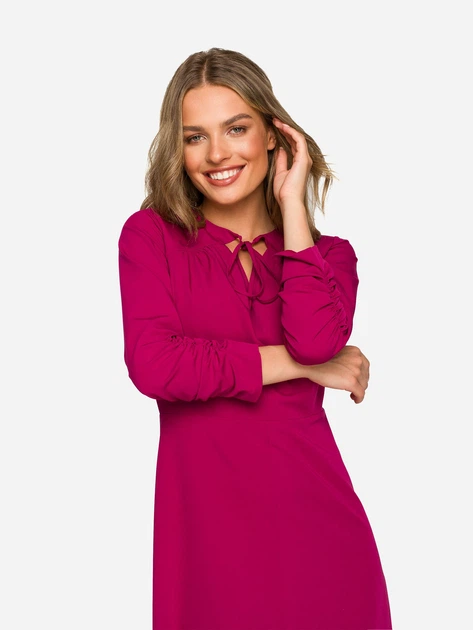 Sukienka trapezowa damska Stylove S325 1201259 L Śliwkowa (5903887687492) - obraz 3