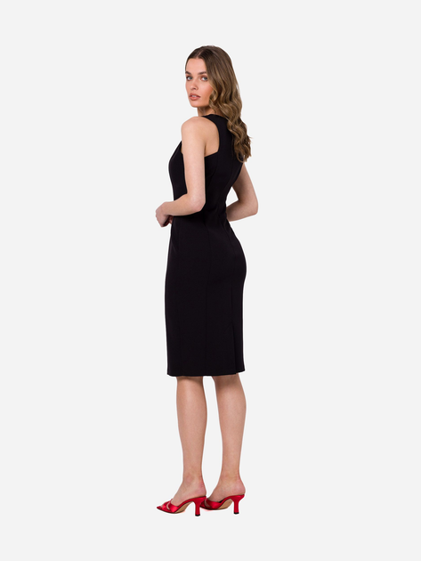 Sukienka ołówkowa damska z rozcięciem Stylove S342 1423653 XL Czarna (5905563703793) - obraz 2