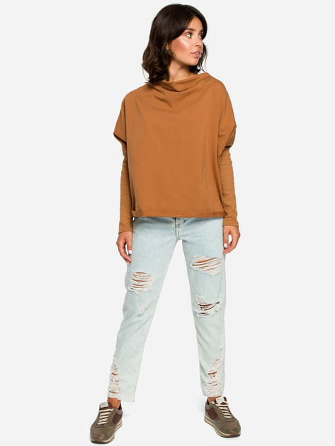 Bluza damska bez kaptura BeWear B094 87116 S-M Karmelowa (5903068424793) - obraz 3