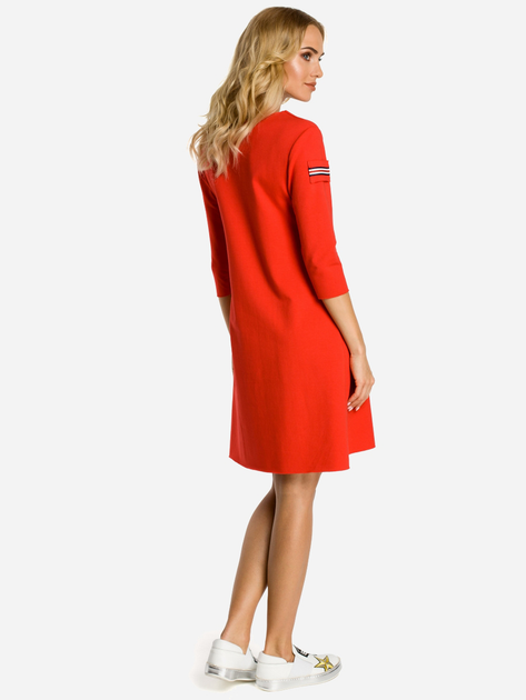 Sukienka trapezowa damska Made Of Emotion M343 L Czerwona (5902041198249) - obraz 2