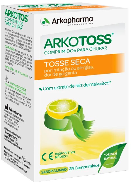 Дієтична добавка Arkopharma Arkotos 24 Cough Suppressant таблеток (8428148455339) - зображення 1