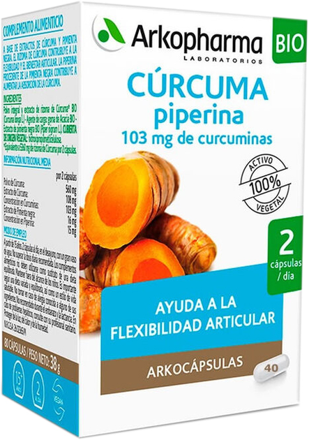 Suplement diety Arkopharma Turmeric 45 kapsułek (8428148459016) - obraz 1