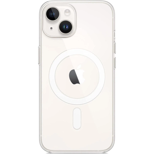 Чохол прозорий протиударний Clear Case with MagSafe для Apple Iphone 14/13 Crystal Clear - зображення 6