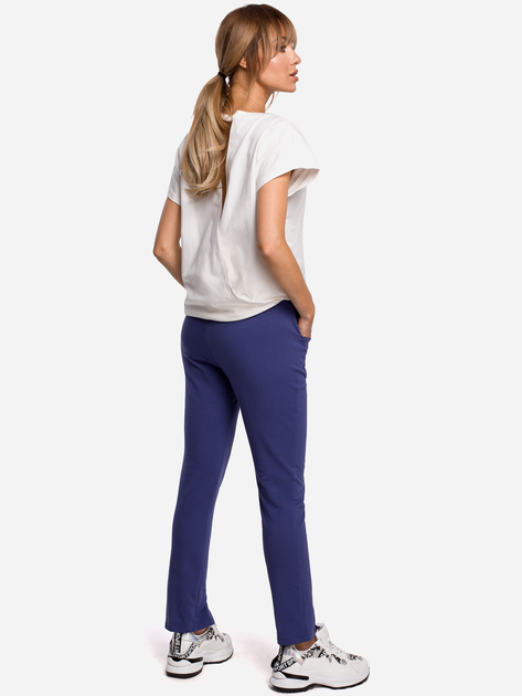 Spodnie slim fit damskie Made Of Emotion M493 XL Indigo (5903068475498) - obraz 2