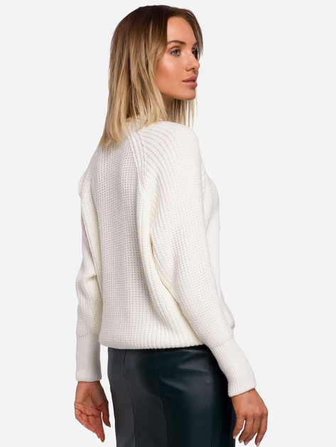 Sweter damski luźny Made Of Emotion M537 L/XL Ecru (5903068487101) - obraz 2