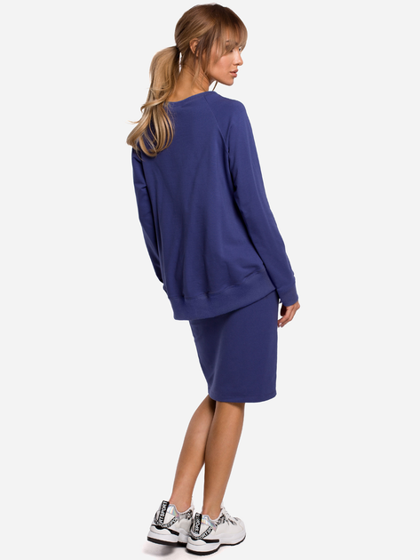 Bluza damska bez kaptura Made Of Emotion M492 M Indigo (5903068475221) - obraz 4