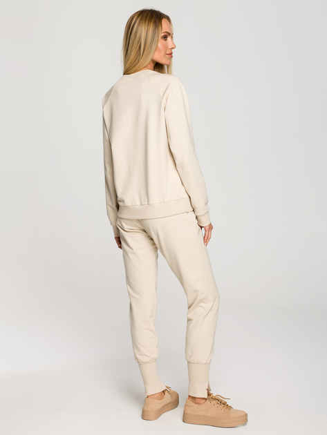 Bluza damska bez kaptura Made Of Emotion M693 XL Jasnobeżowa (5903887672900) - obraz 6