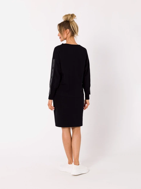 Світшот жіночий Made Of Emotion M727 XL Чорний (5903887695503) - зображення 4