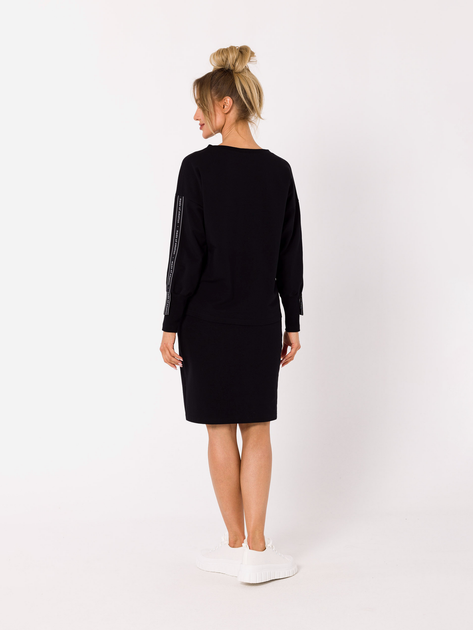Bluza damska bez kaptura Made Of Emotion M727 2XL Czarna (5903887695510) - obraz 4