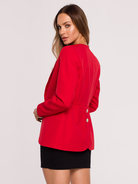 Піджак класичний жіночий Made Of Emotion M665 XL Red (5903887663212) - зображення 2