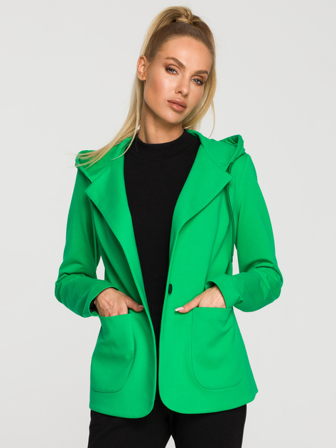 Піджак подовжений жіночий Made Of Emotion M691 XL Green (5903887672450) - зображення 1