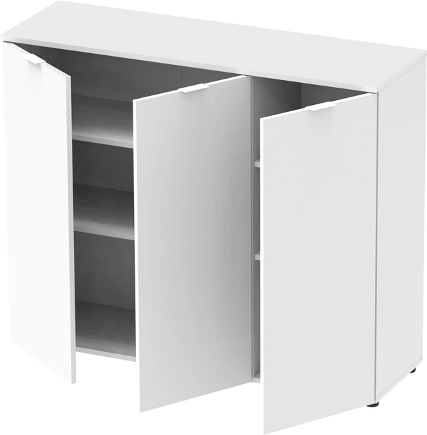Комод Doros Рон 6 120 х 38 х 100 см 3 фасада Белый (41515999) - изображение 4