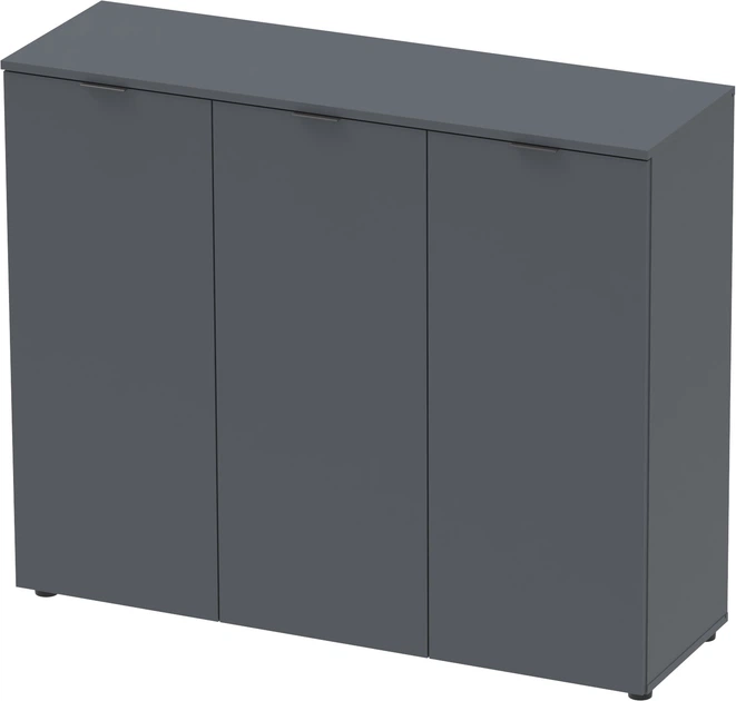 Комод Doros Рон 6 120 х 38 х 100 см 3 фасада Графит (41516000) - изображение 2