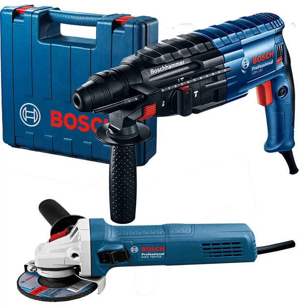 Набір електроінструментів Bosch перфоратор GBH 240 + кутова шліфувальна ...