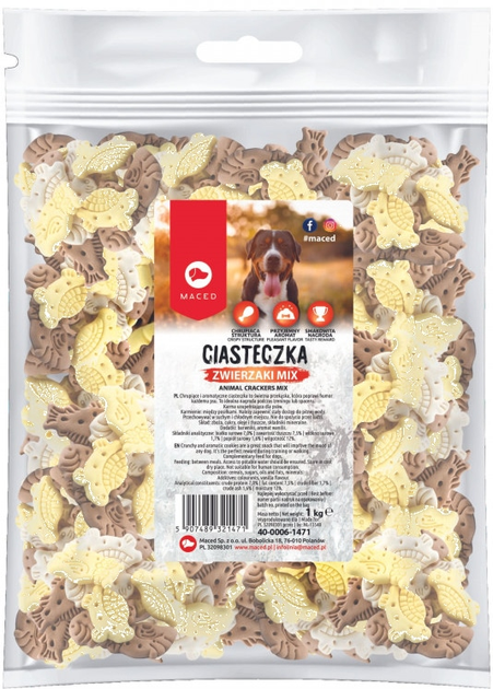 Przysmaki dla psów Maced Animal Cookies MIX 1 kg (5907489321471) - obraz 1