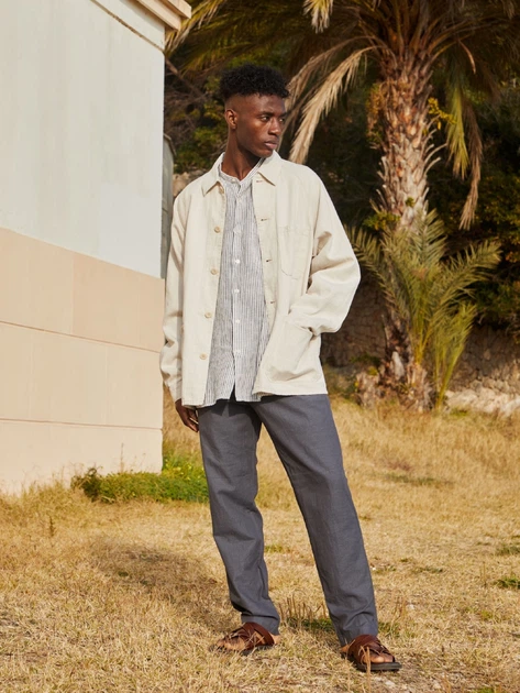 Куртка демисезонная мужская Uniqlo 920167917 M Бежевая (1159790175) - изображение 4
