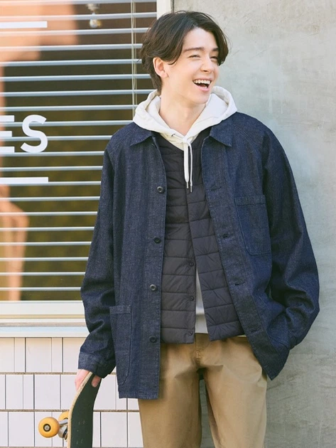Куртка демисезонная мужская Uniqlo 848342895 L Синяя (1159790211) - изображение 2