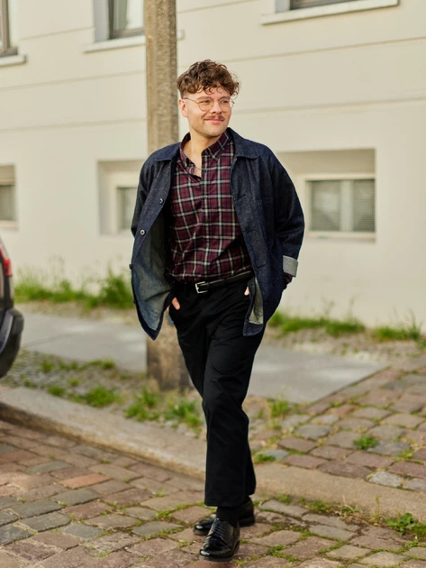 Куртка демисезонная мужская Uniqlo 848342895 L Синяя (1159790211) - изображение 5