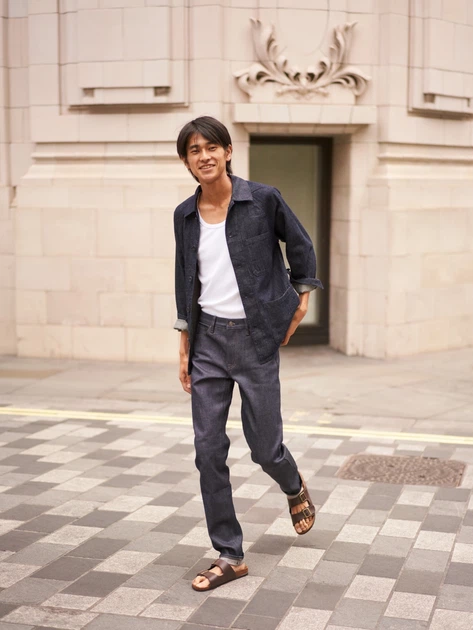 Куртка демисезонная мужская Uniqlo 848342895 L Синяя (1159790211) - изображение 7