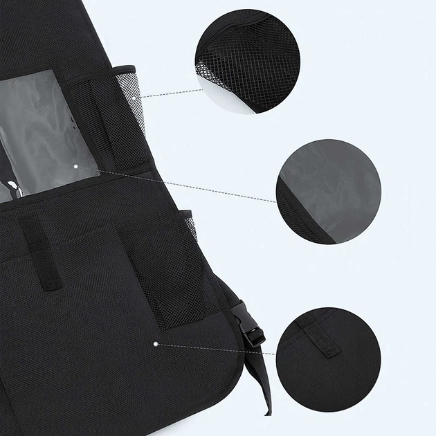 Органайзер на спинку сиденья U&P Multi Pockets 41 x 60 см Black (YAA-CO3-BK) - изображение 4