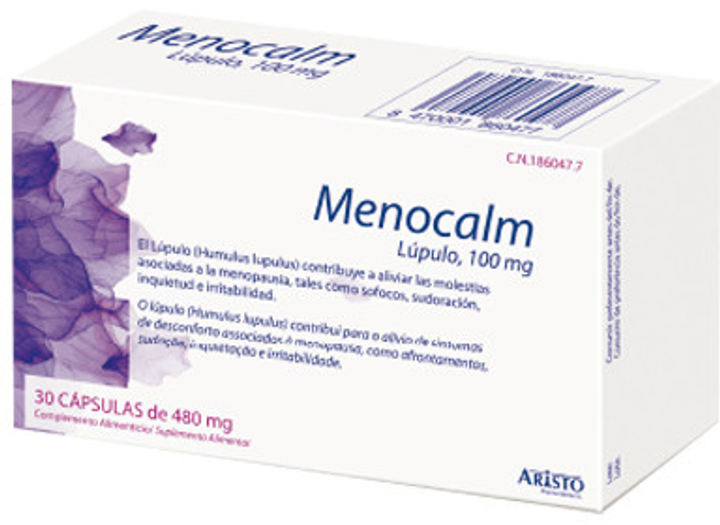 Suplement diety Aristo Menocalm 480 mg 30 kapsułek (8470001860477) - obraz 1
