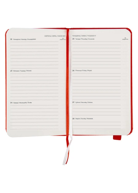 Щотижневик 90*150 AXENT 2024 Pocket Strong червоний (8508-24-05-A) - зображення 3