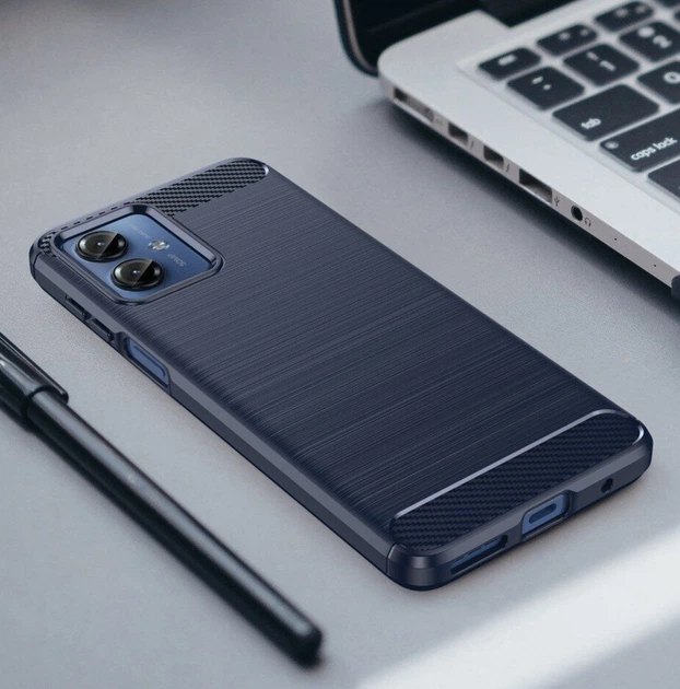 Чехол Urban Case на Motorola G14 синий - Фото 3 Чехол Urban Case на Motorola G14 синий - изображение 3
