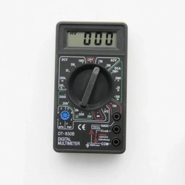 Цифровий мультиметр тестер Digital DT-830B, тестер для вимірювання напруги - Фото 4 Цифровий мультиметр тестер Digital DT-830B, тестер для вимірювання напруги - зображення 4