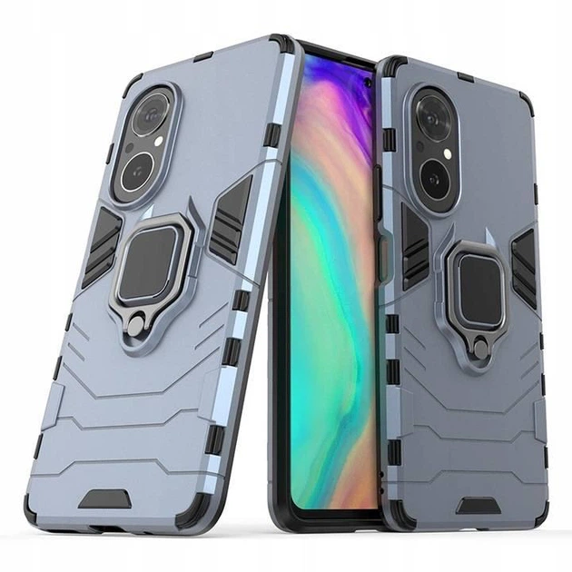 Чехол Fiji Ring для Huawei Nova 9 SE бронированный бампер с кольцом подставкой темно-синий - Фото 1 Чехол Fiji Ring для Huawei Nova 9 SE бронированный бампер с кольцом подставкой темно-синий - изображение 1
