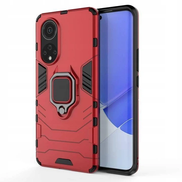 Чохол Fiji Ring для Huawei Nova 9 SE броньований бампер з кільцем підставкою червоний - Фото 2 Чохол Fiji Ring для Huawei Nova 9 SE броньований бампер з кільцем підставкою червоний - зображення 2