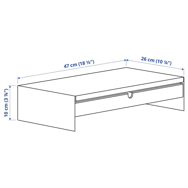 Подставка для монитора / органайзер для канцелярии IKEA ELLOVEN белый 504.747.70 - Фото 7 Подставка для монитора / органайзер для канцелярии IKEA ELLOVEN белый 504.747.70 - изображение 7
