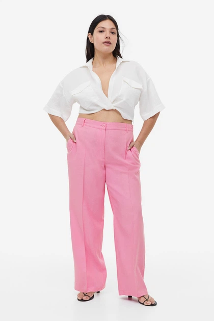 Штани H&M 061150346 M Рожевий - Фото 1 Штани H&M 061150346 M Рожевий - зображення 1
