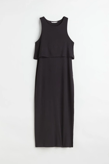Платье для беременных H&M M черный 5101060000 - изображение 6