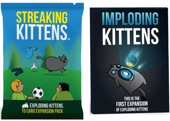 Настольная игра Exploding Kittens Набор дополнений к игре Взрывные ...