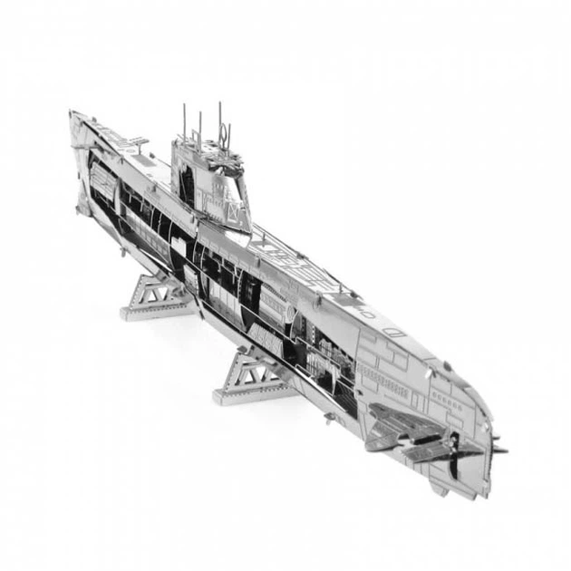 3D металевий пазл і сувенір Підводний човен German U-boat Type XXI - изображение 4