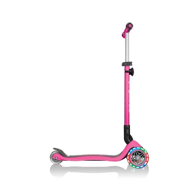 Дитячий самокат з сидінням та ручкою Globber GO UP Deluxe Lights рожевий (646-110) - изображение 15