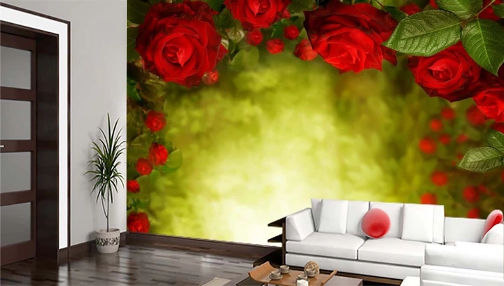 3D Фото Обои PHOTODECOR "Арка из красных роз " - изображение 4