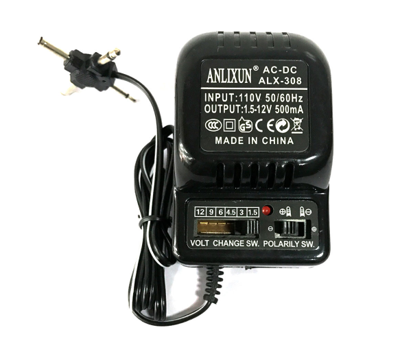 Адаптер питания ALX-308 с регулировкой 1,5V-12V 0,5A, штекер 5,5*2,1, jack3,5, LED - индикация - Фото 1 Адаптер питания ALX-308 с регулировкой 1,5V-12V 0,5A, штекер 5,5*2,1, jack3,5, LED - индикация - изображение 1